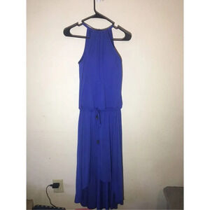 Womens Athleta Dress Sise XS Adjustable Halter Waistband High Low Summer Casual